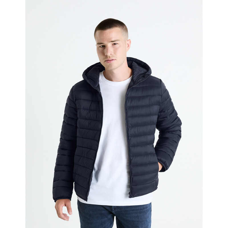 Tmavomodrá pánska prešívaná bunda Celio Fububble 50567507