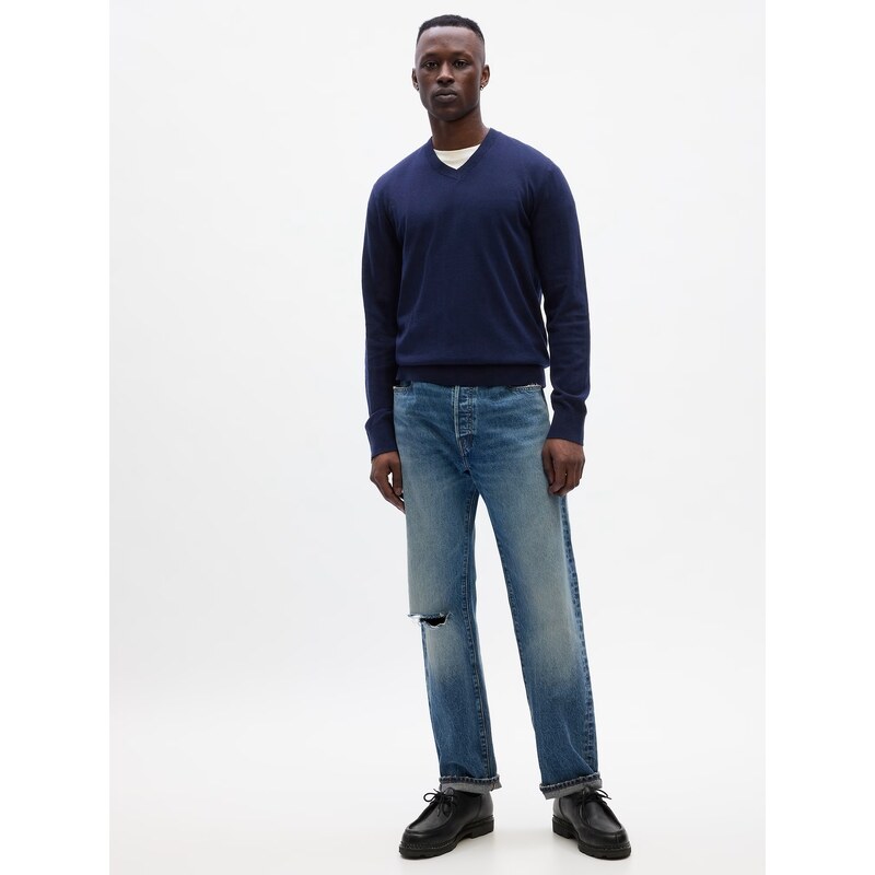 GAP Pánsky Pletený sveter s výstrihom V 724350-05 66267635