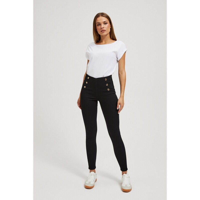 Marisse Jeans With Decorative Buttons 50678016