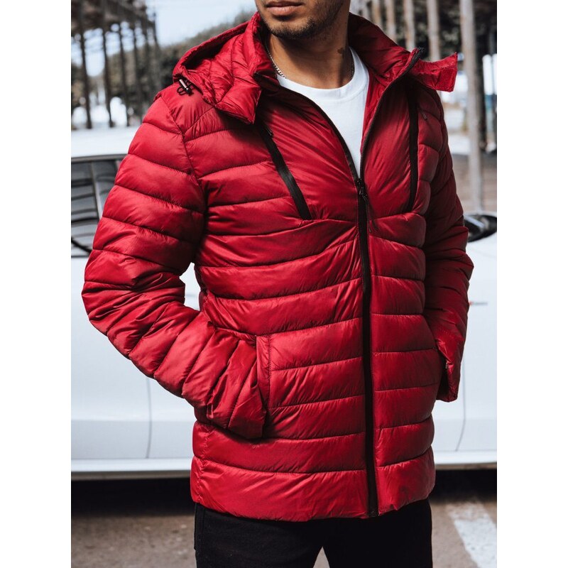 Dstreet Zaujímavá červená prešívaná bunda 46472339