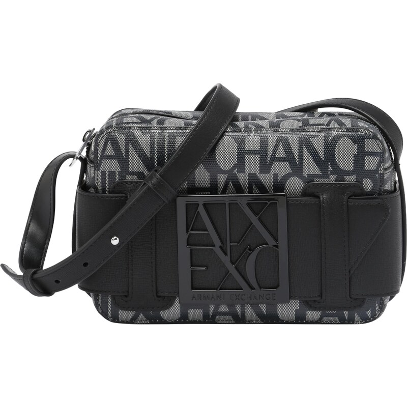 ARMANI EXCHANGE Taška cez rameno sivá / čierna 46083114