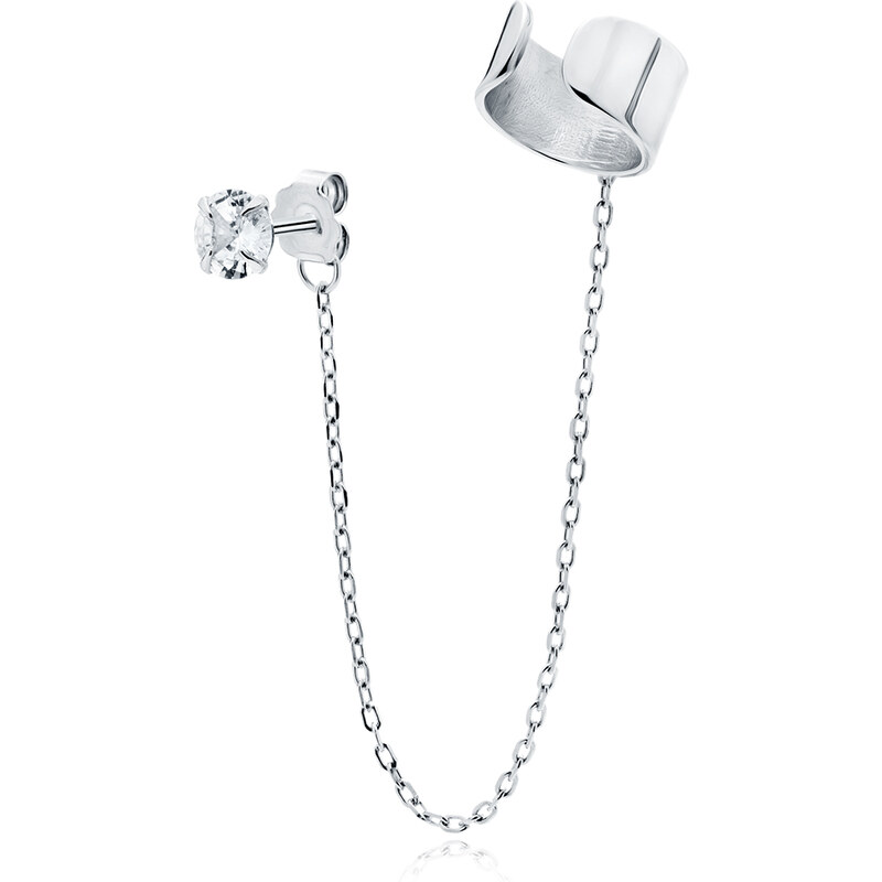 Olivie Strieborná náušnica s retiazkou 1 ks 7846 46103469