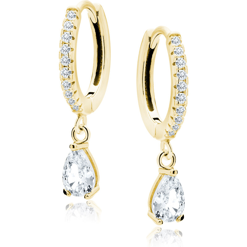 Olivie Strieborné krúžky KVAPKA GOLD 7849 46103472