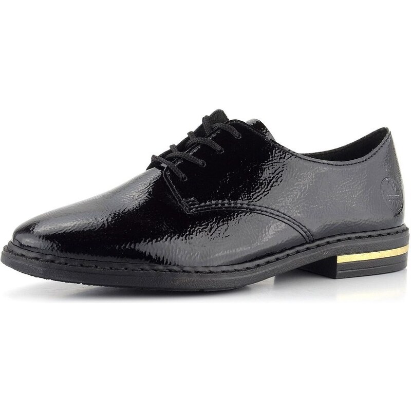 Rieker šnurovacie poltopánky na nízkom podpätku čierne 50618-00 61761754