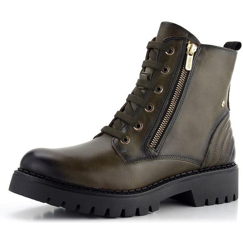 Pikolinos šnurovacia členková obuv so zipsom Aviles Aloe W6P-8560 61761903