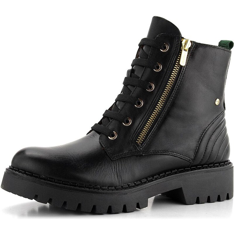 Pikolinos šnurovacia členková obuv so zipsom Aviles Black W6P-8560 61761904