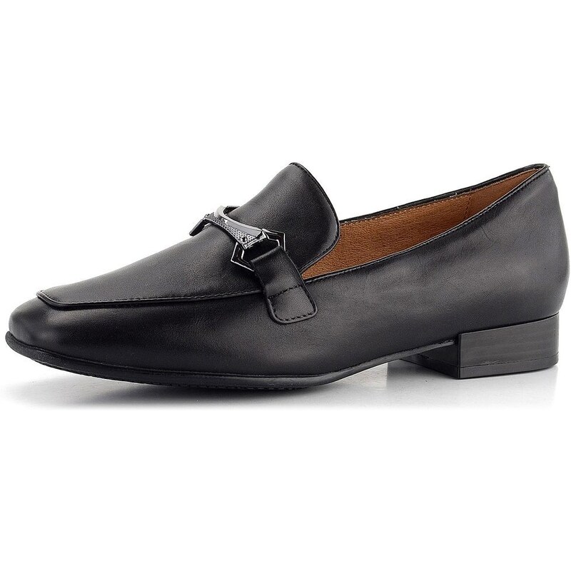 Caprice elegantné čierne kožené mokasíny 9-24201-41 61761738