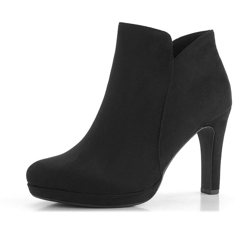 Tamaris elegantná členková obuv na podpätku čierna 1-25316-41 66061335