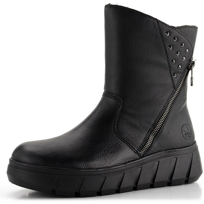 Rieker členková obuv na platforme čierna Y3551-00 61761981