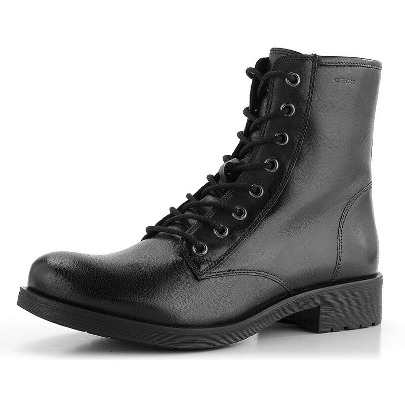 Geox členková obuv šnurovacia Rawelle čierna D046RA000TUC9999 61761833