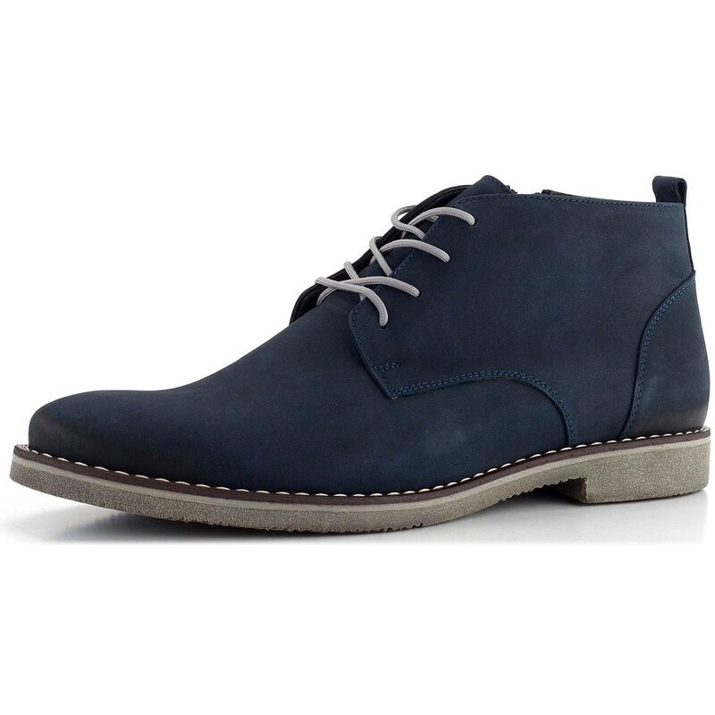 Barton pánska nubuková nižšia členková obuv modrá MBZ5 61761809