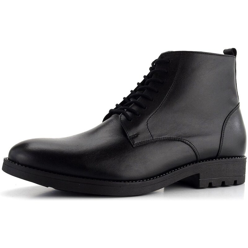 Barton pánska šnurovacia vyteplená členková obuv čierna MBZ2 61761808