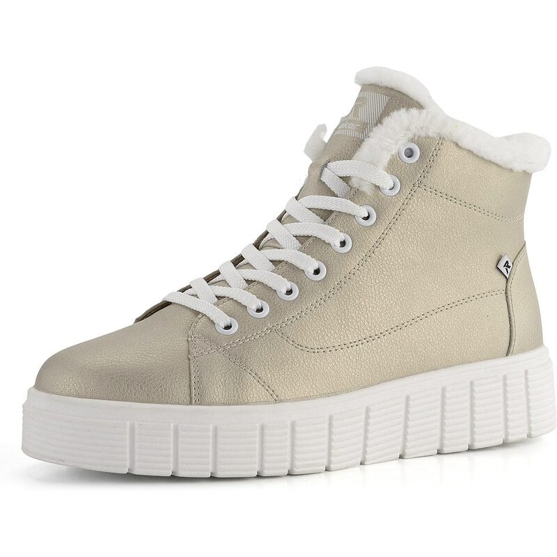 Rieker Revolution členková obuv na platforme svetlá W1071-90 61761984