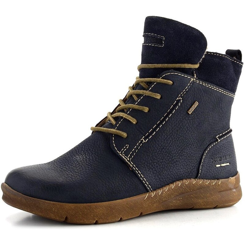 Josef Seibel vyššia šnurovacia členková obuv modrá Conny Ocean 61761834