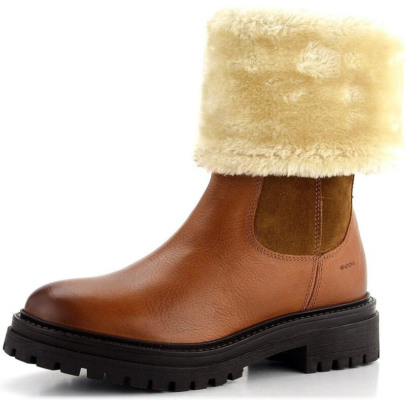 Geox poločižmy s límcom koňakové Iridea D04HRM02246C6001 61761917