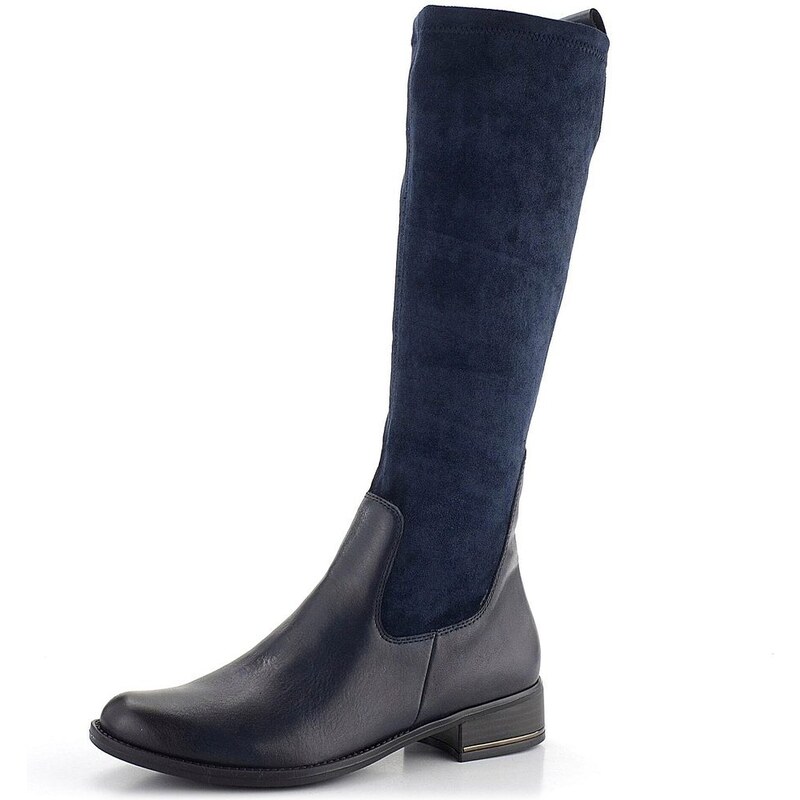 Caprice temne modré čižmy Ocean Comb 9-25514-41 61761822