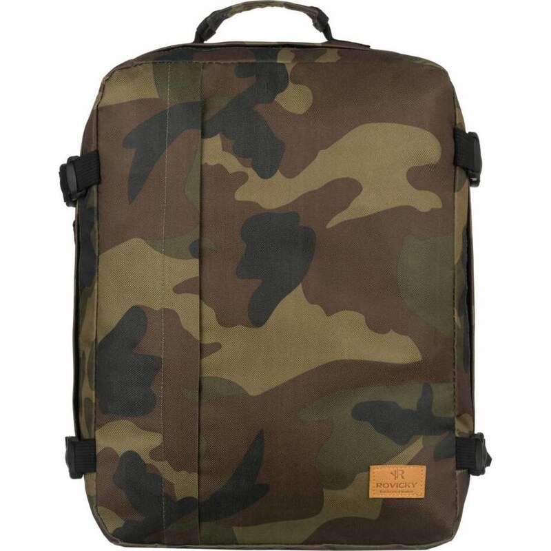 Rovicky Tmavozelený maskáčový cestovný batoh [DH] RV-PL-ZERO 46100515