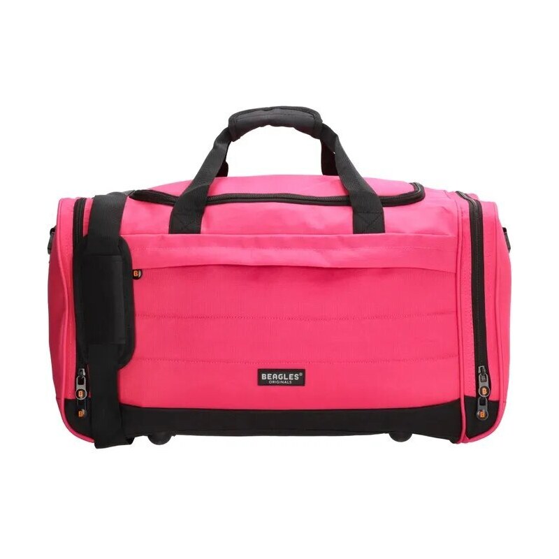 Beagles Ružová cestovná taška na rameno Typical - veľ. M 43612414