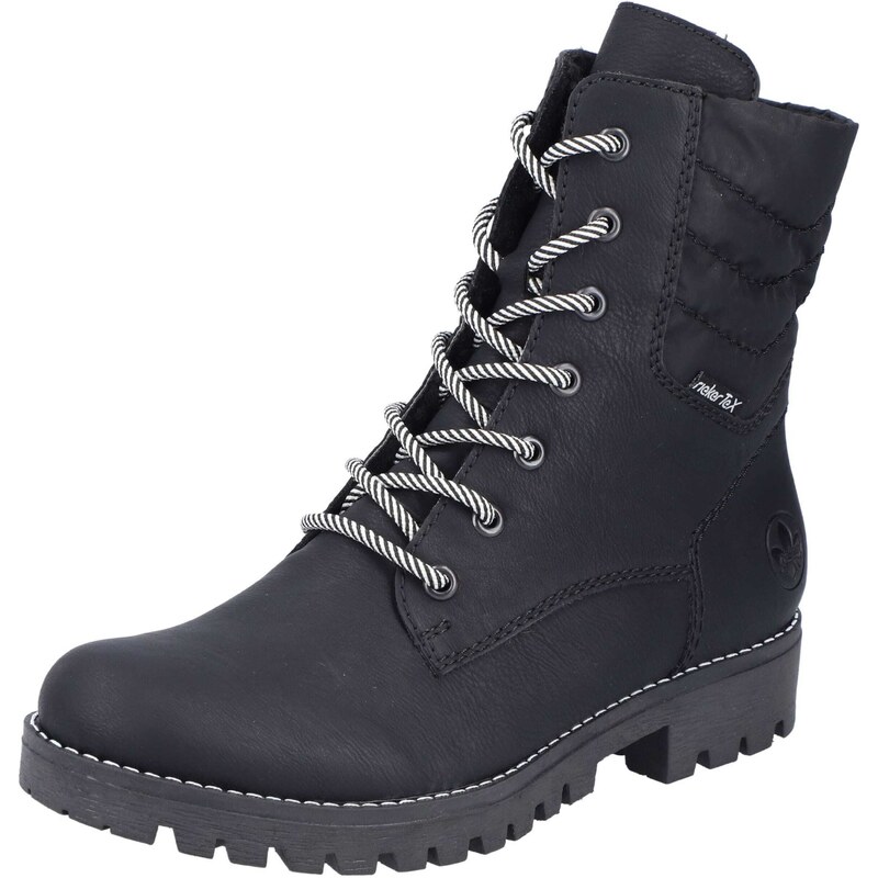Rieker Šnurovacie členkové čižmy čierna 56365186