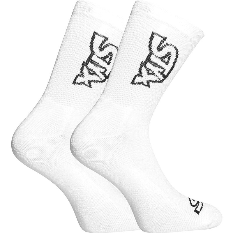Ponožky Styx vysoké biele s čiernym logom (HV1061) 18906521