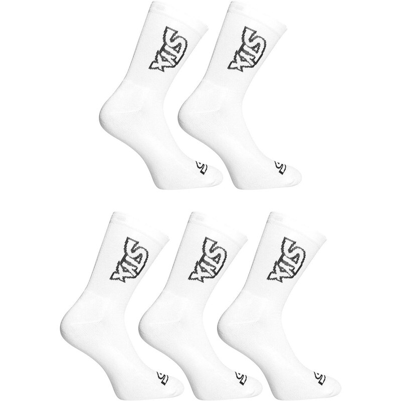 5PACK ponožky Styx vysoké biele (5HV1061) 50100318