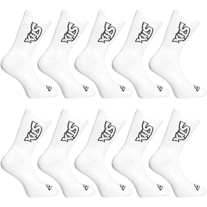 10PACK ponožky Styx vysoké biele (10HV1061) 49878128