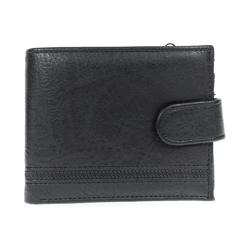 JOHN-C Pánska čierna peňaženka MONERIO 46150751