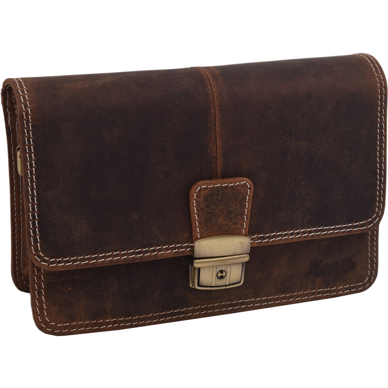 Mercucio Kožená etue taška tan 2911646 64507422