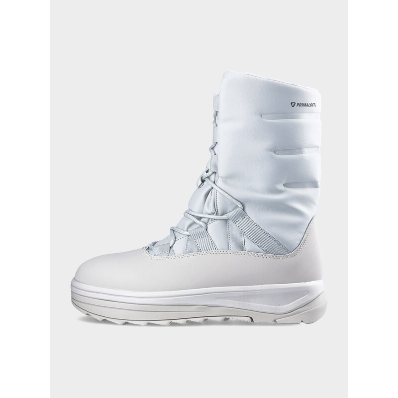 4F Dámske topánky do snehu INUA s Primaloft výplňou - šedobiele