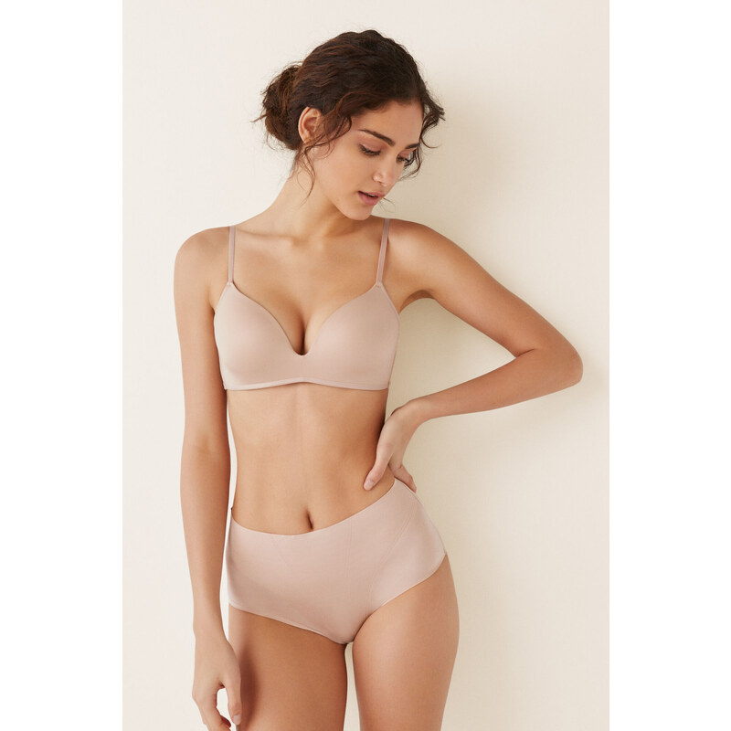 womensecret Tvarujúce nohavičky telovej farby s vysokým pásom 45857966