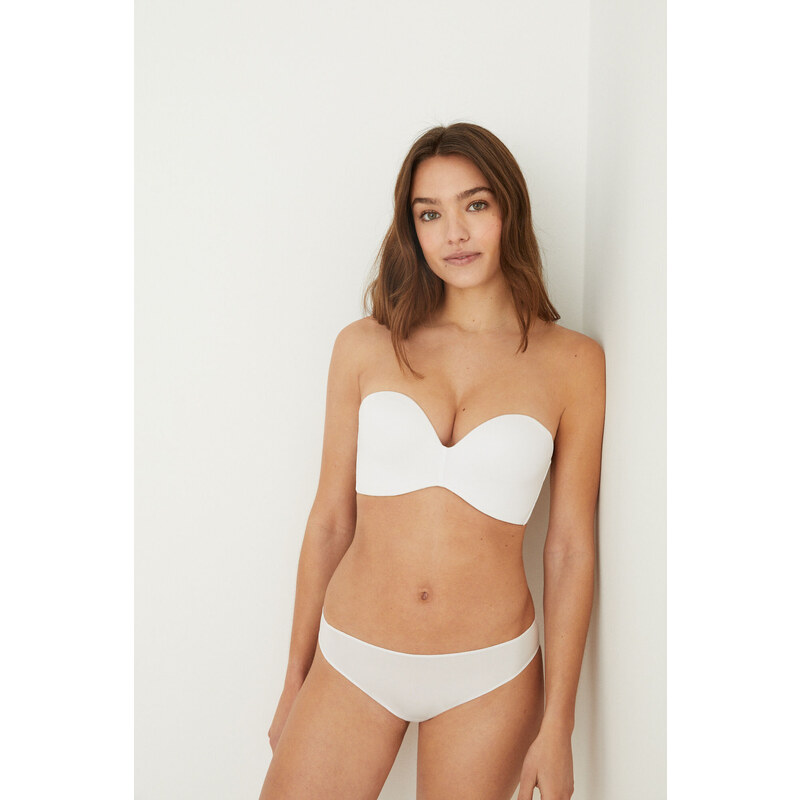 womensecret AMAZING Biela podprsenka bez ramienok 45857961