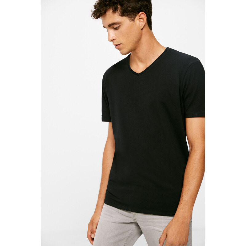 SPRINGFIELD Pánske lycrové tričko krátky rukáv 45859328