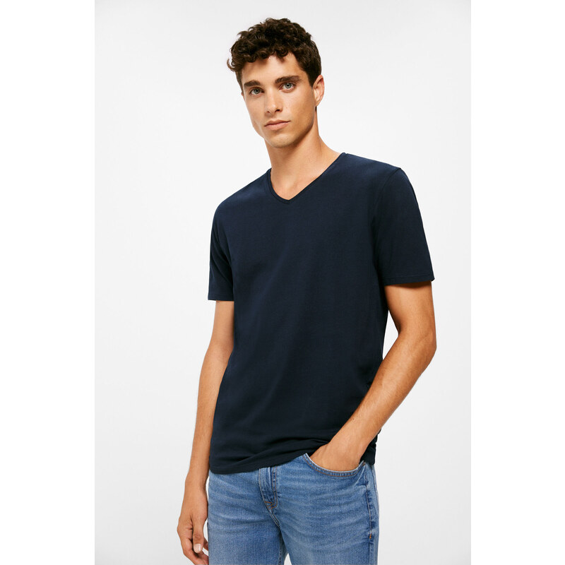 SPRINGFIELD Pánske lycrové tričko krátky rukáv 45859329