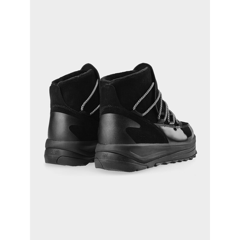 4F Dámske topánky do snehu SNOWDROP s membránou - čierne