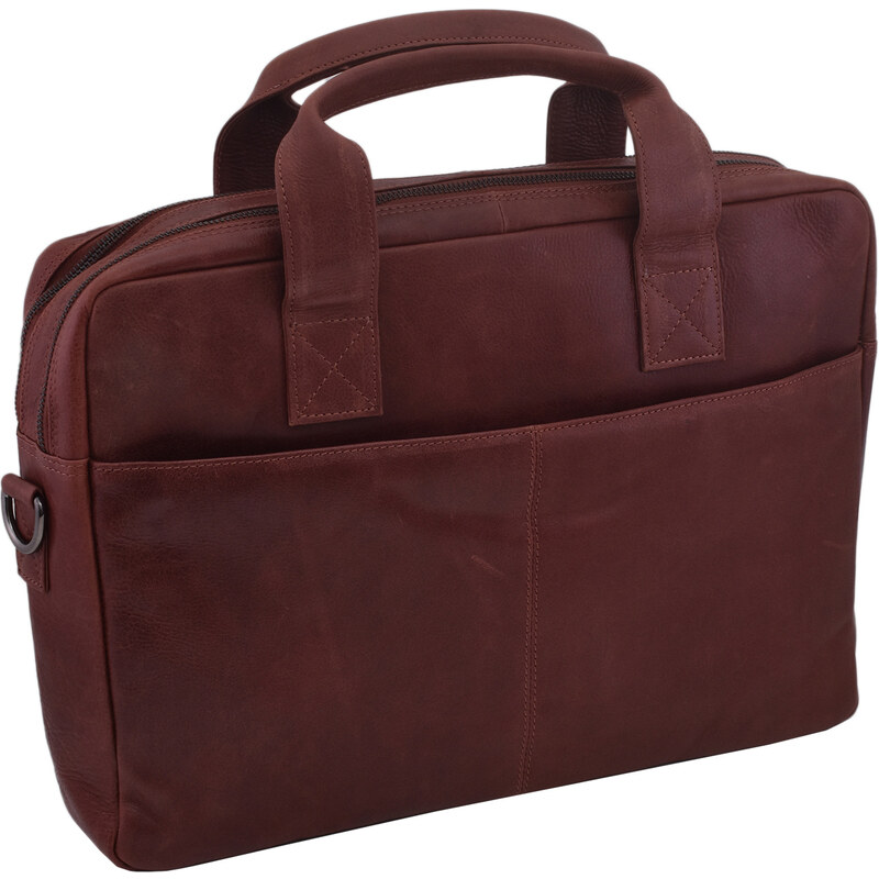 Mercucio Kožená taška na notebook ružová 370116 64507474