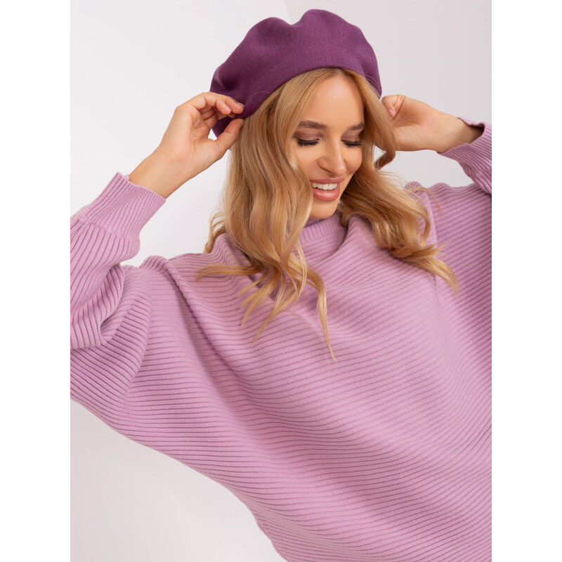 Wool Fashion Italia Cap-AT-CZ-231305.82P-Purple 64687400