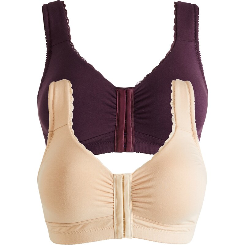 bonprix Podprsenka bez kostíc s bio bavlnou (2 ks v balení), farba 46202536
