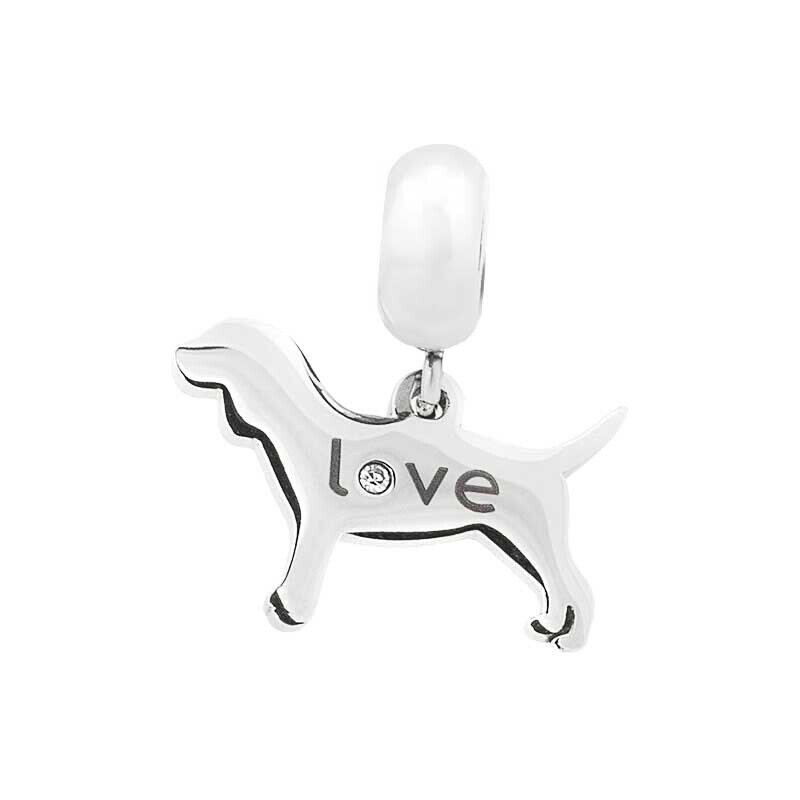 Lindas Jewelry Prívesok na náramok Psík chirurgická oceľ IP077 46195383