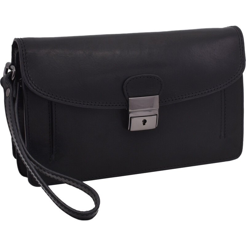 Mercucio Kožená etue taška čierna 2911573 64507412