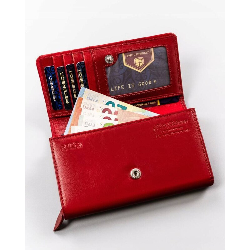 Peterson Červená dámska peňaženka