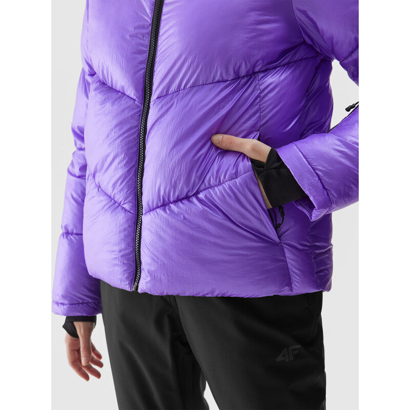 4F Dámska zatepľovacia lyžiarska bunda so syntetickou výplňou - fialová