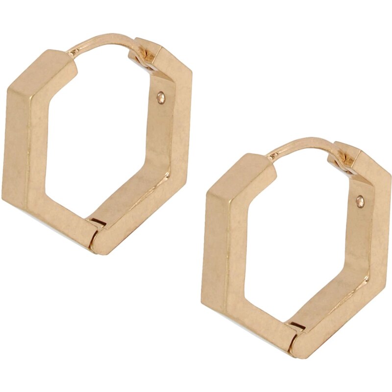 AllSaints Náušnice HEX HUGGIE zlatá 66620958