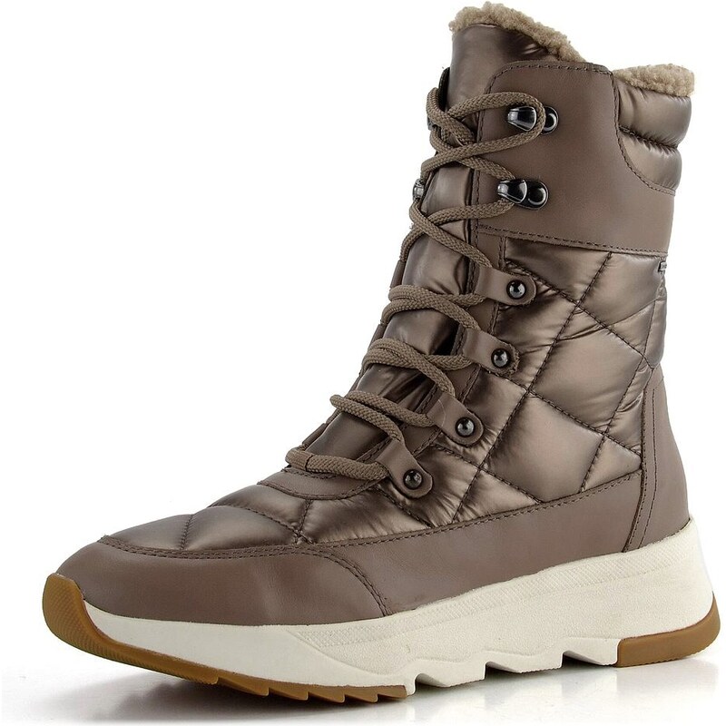 Geox prešívaná členková obuv hnedá Falena ABX D26HXB085FUC0013 61761920