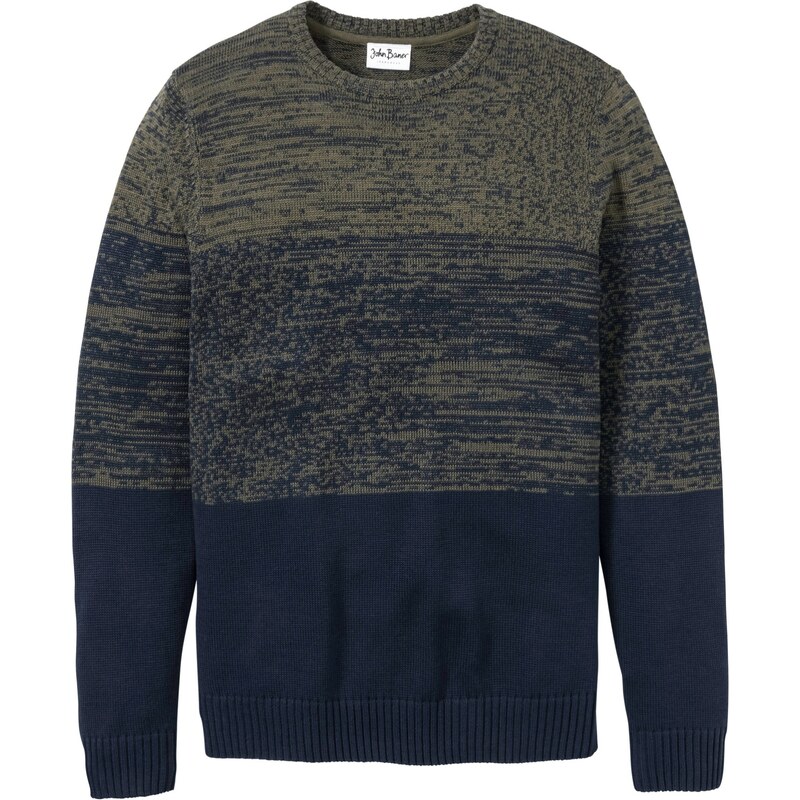 bonprix Jemne pletený pulóver s komfortným strihom a bavlnou, farba 44789650