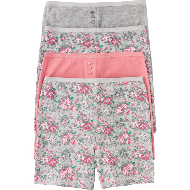 bonprix Dámske boxerky (4 ks), farba šedá 44732898
