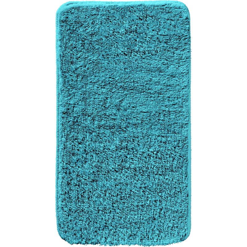bonprix Kúpeľňová predložka s vysokým flórom, farba modrá, rozm. Predložka pred visiace WC 45/50 cm