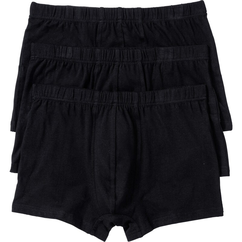 bonprix Boxerky (3 ks), úzke, s bavlnou, farba čierna 44741620