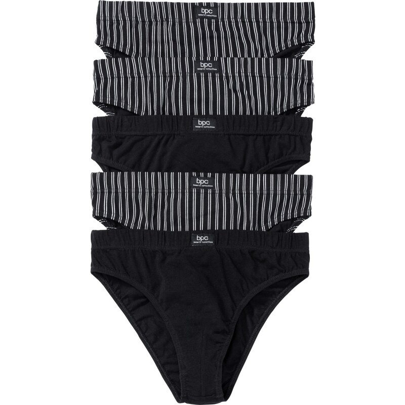 bonprix Slipy (5ks v balení), farba čierna 44741622