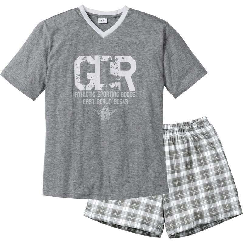 bonprix Krátke pyžamo, farba šedá 44741628