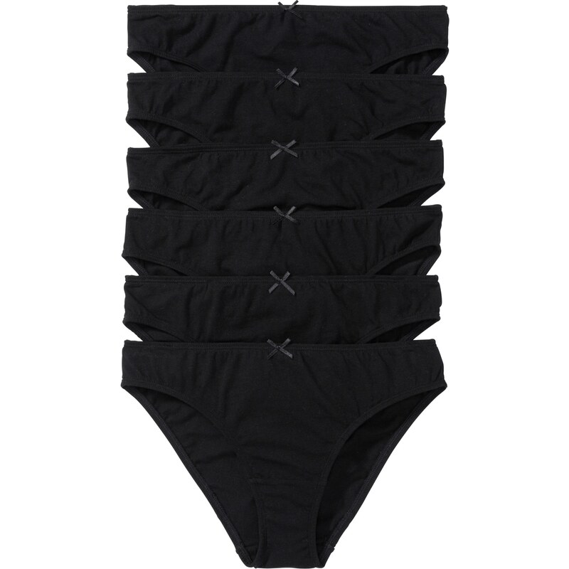 bonprix Nohavičky (6ks), farba čierna 44741647